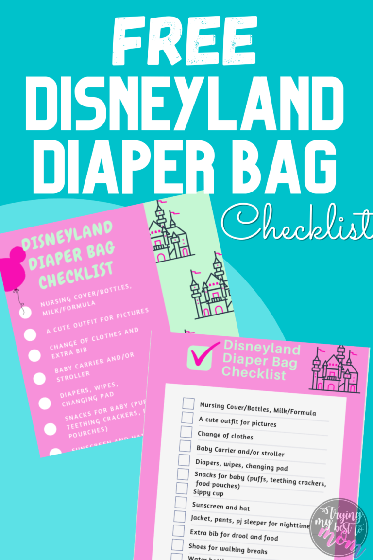 Disneyland Diaper Bag Trying My Best To Mom