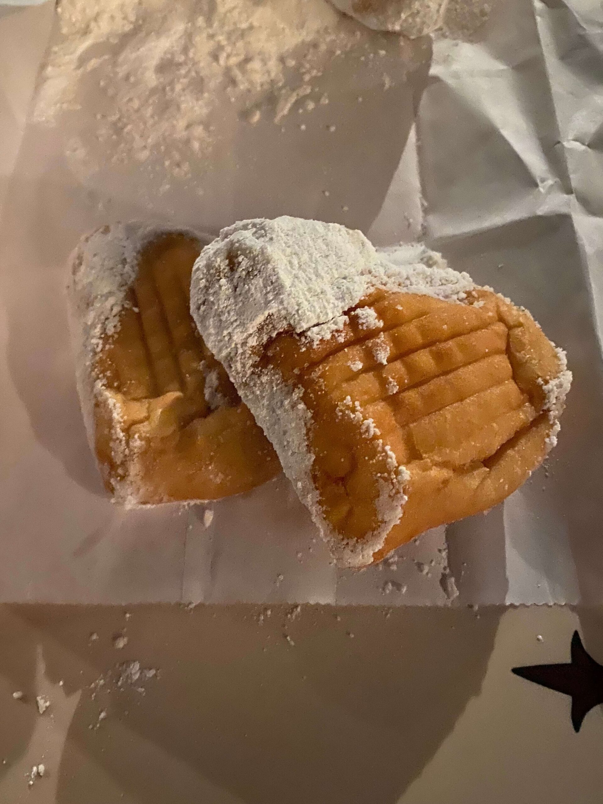 heart-shaped beignets from sweethearts nite at disneyland